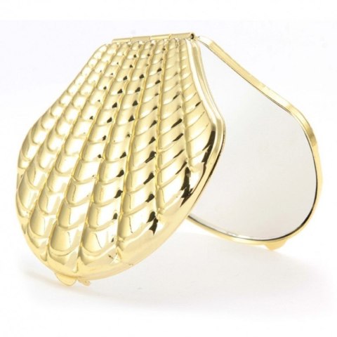 Lusterko kosmetyczne metalowe, otwierane, powiększające do torebki L20