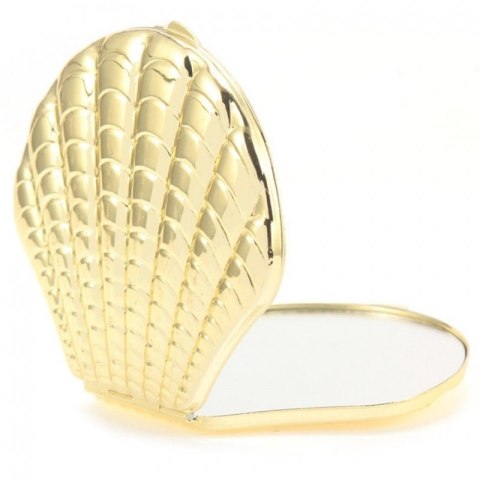 Lusterko kosmetyczne metalowe, otwierane, powiększające do torebki L20