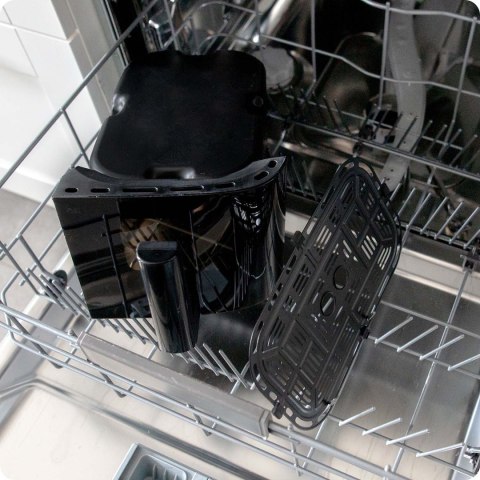 Duża frytkownica beztłuszczowa Air fryer Berdsen BD-657 czarna