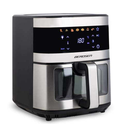 Frytkownica beztłuszczowa Air fryer Berdsen BD-656 srebrna