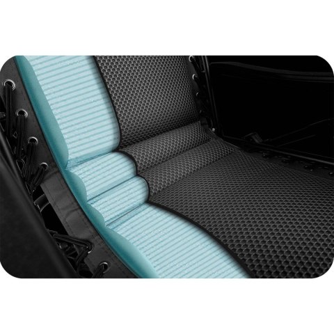 Leżak ogrodowy składany z poduszką Sofotel ChillWell Soft czarny