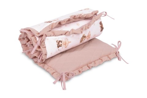 OCHRANIACZ DO ŁÓŻECZKA MUŚLIN BALETNICE RÓŻOWE