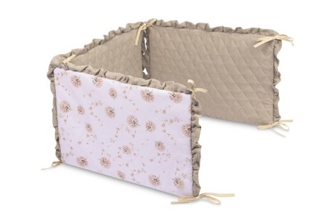 OCHRANIACZ DO ŁÓŻECZKA MUŚLIN DMUCHAWCE BEŻOWE