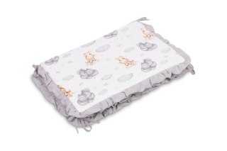 OCHRANIACZ DO ŁÓŻECZKA MUŚLIN TEDDY SZARY