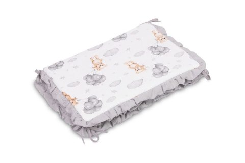OCHRANIACZ DO ŁÓŻECZKA MUŚLIN TEDDY SZARY