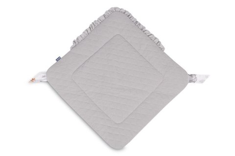 ROŻEK MUŚLINOWY TEDDY SZARY 75x75