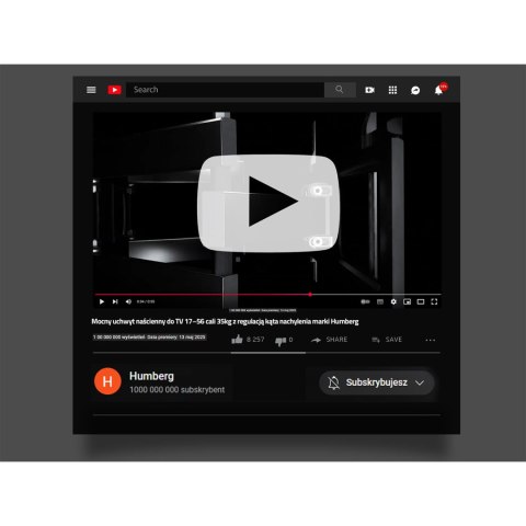 Uchwyt do telewizora 17-56 cali Humberg 35 kg