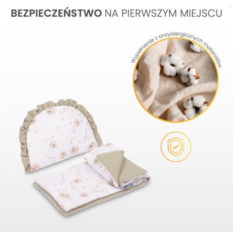 KOMPLET DO WÓZKA MUŚLIN BALETNICE RÓŻOWY