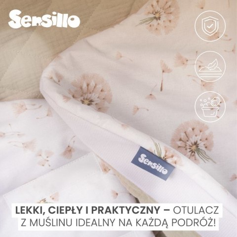 OTULACZ DO FOTELIKA MUŚLIN BALETNICE RÓŻOWY