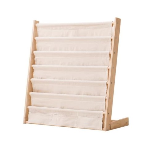 Regał, 6 poziomowy stojak, organizer na książki z kieszonkami 79 x 60 cm SZ45