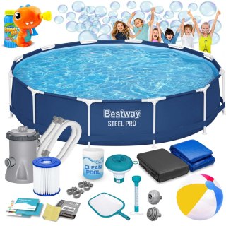 Basen ogrodowy stelażowy 366 x 76 cm 16w1 Bestway 56681