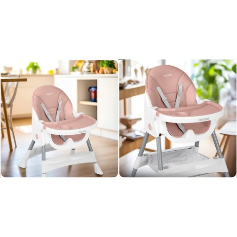 Krzesełko do karmienia Ricokids Mani różowe