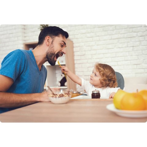 Krzesełko do karmienia Ricokids Mani szare