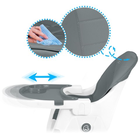 Krzesełko do karmienia Ricokids Mani szare