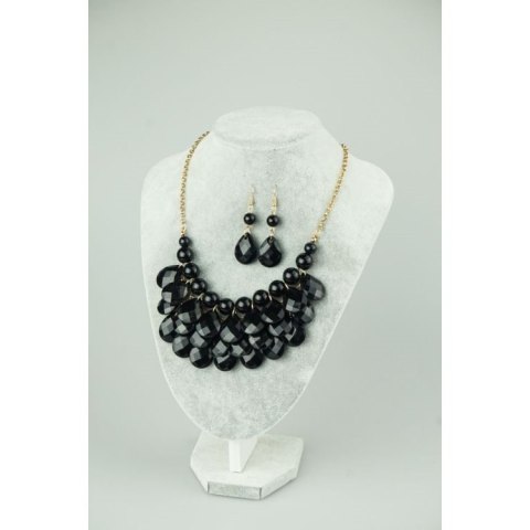 KOLIA ŁEZKI GEOMETRIA Z KOLCZYKAMI CZARNY