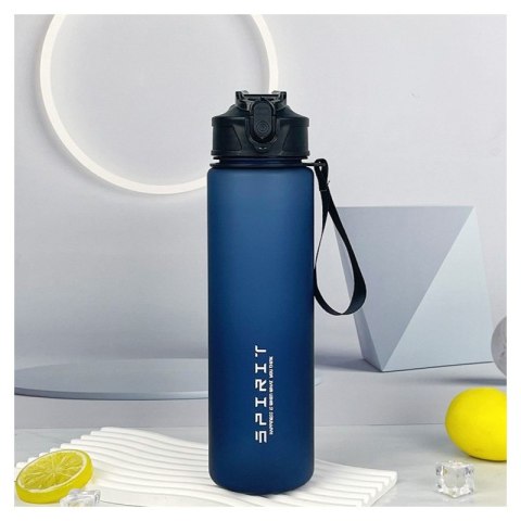 Butelka na wodę, sportowy bidon matowy 1L ombre granat MAT BD51