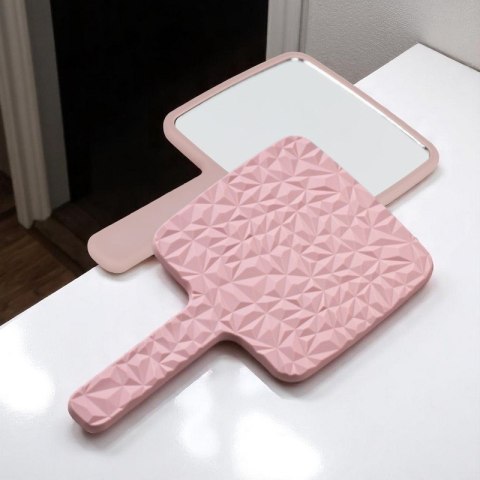 Lusterko kosmetyczne z rączką, jednostronne XL wysokość 23cm L24R