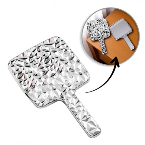 Lusterko kosmetyczne z rączką, jednostronne XL wysokość 23cm L24S