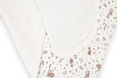 KOMPLET DO WÓZKA MUŚLIN KRÓLICZKI BIAŁY