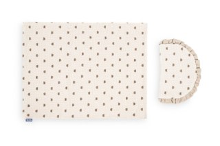 KOMPLET DO WÓZKA MUŚLIN MISIE BEŻOWY