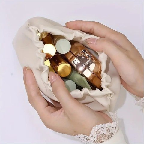 Kosmetyczka, saszetka na kosmetyki, wkładki, ekoskóra rozm S 12,5x9,5cm KS147B