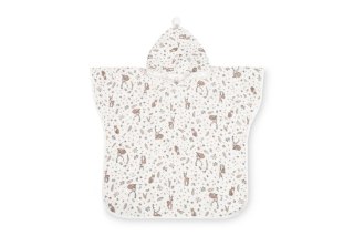 PONCZO KĄPIELOWE MUŚLIN KRÓLICZKI BIAŁY