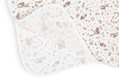 PONCZO KĄPIELOWE MUŚLIN KRÓLICZKI BIAŁY