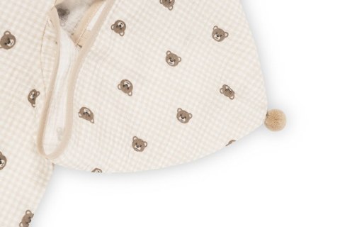 PONCZO KĄPIELOWE MUŚLIN MISIE BEŻOWY