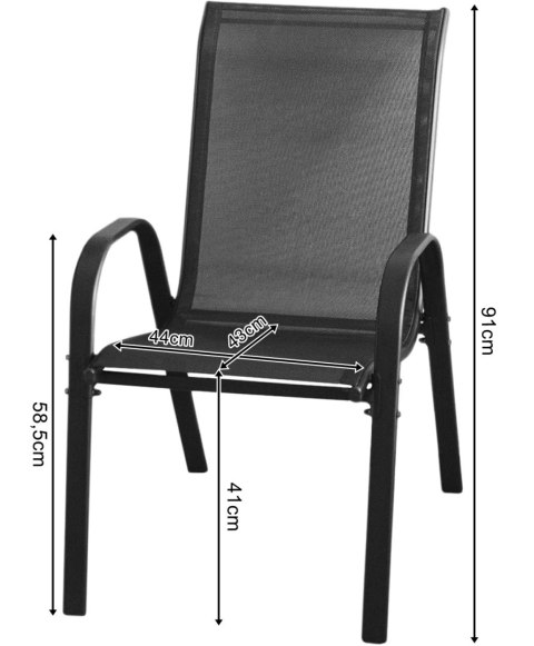Stół okrągły ISLAND 60cm + 2x Krzesło SOFIA czarne Stół okrągły ISLAND 60cm + 2x Krzesło SOFIA czarne