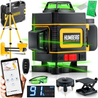 Laser krzyżowy w walizce + statyw Humberg HM-172