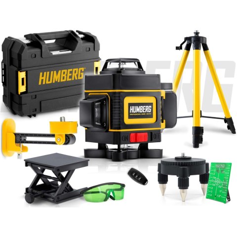 Laser krzyżowy w walizce + statyw Humberg HM-172