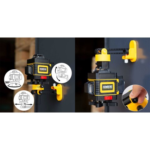 Laser krzyżowy w walizce + statyw Humberg HM-172