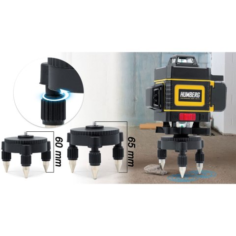 Laser krzyżowy w walizce + statyw Humberg HM-172