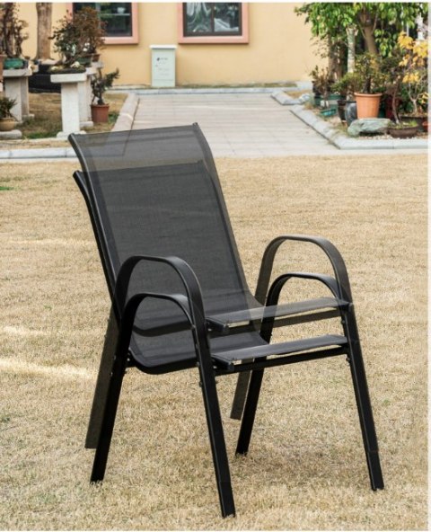 Stół kwadrat ISLAND 70cm + 4x Krzesło SOFIA ciemny szary