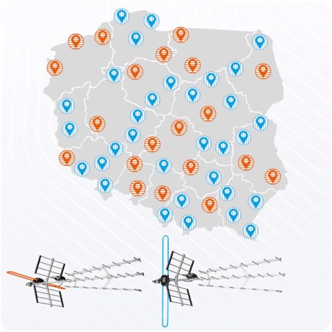 Antena zewnętrzna kierunkowa TV ultra HD 4K Berdsen BD-952