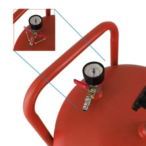 Mobilna Zlewarka do Oleju 80L Czerwona