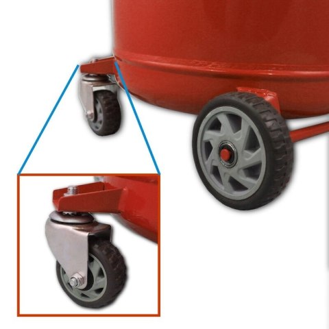 Mobilna Zlewarka do Oleju 80L Czerwona