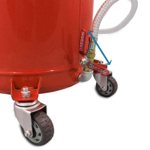 Mobilna Zlewarka do Oleju 80L Czerwona