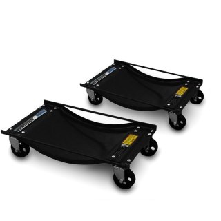 WÓZEK MANEWROWY WÓZKI MANEWROWE 2 sztuki OBROTOWE CZARNE