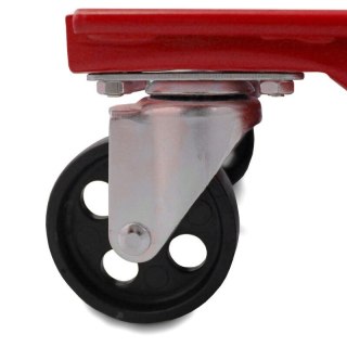 WÓZKI MANEWROWE WÓZEK 4 sztuki OBROTOWE KÓŁKA CZERWONE