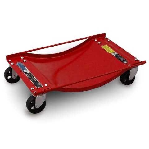 WÓZKI MANEWROWE WÓZEK 4 sztuki OBROTOWE KÓŁKA CZERWONE