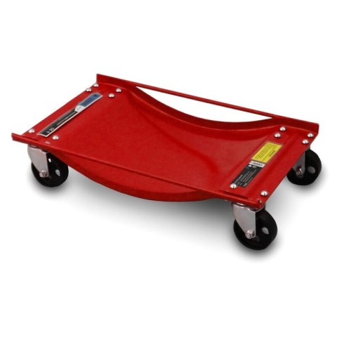 WÓZKI MANEWROWE WÓZEK 4 sztuki OBROTOWE KÓŁKA CZERWONE