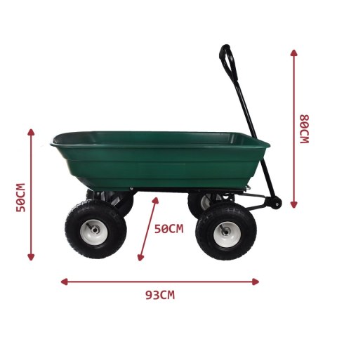 Wózek ogrodowy na 4 kółkach transportowy do 240kg