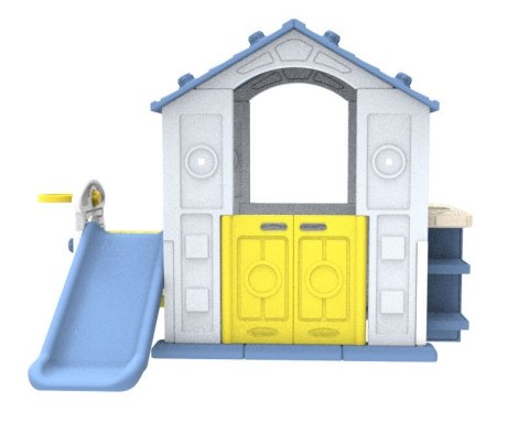 Dom Z Zjeżdżalnią i Zlewem Niebieski Dach