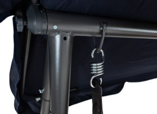 Huśtawka Ogrodowa Siedzisko Textylina 2x1 Granatowa