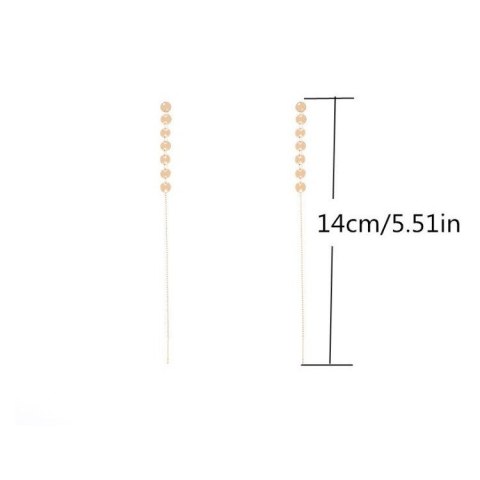 KOLCZYKI WISZĄCE KÓŁECZKA SREBRNE K923S
