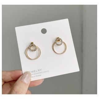 Kolczyki wiszące delikatne w złocie K1207