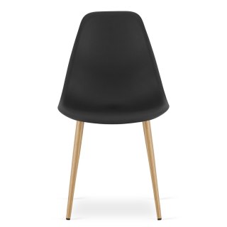Krzesło WAT czarne / nogi naturalne x 1