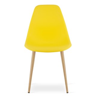 Krzesło WAT żółte / nogi naturalne x 1