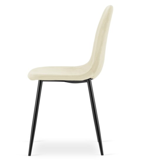 Krzesło COMO - beż aksamit x 3